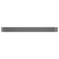 vidaXL Letto Giardino Acciaio Verniciato a Polvere 440x80x36 cm Grigio vidaXL Letto Giardino Acciaio Verniciato a Polvere 440x80x36 cm Grigio