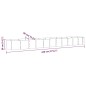 vidaXL Letto Giardino Acciaio Verniciato a Polvere 440x80x36 cm Grigio vidaXL Letto Giardino Acciaio Verniciato a Polvere 440x80x36 cm Grigio