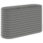 vidaXL Letto Giardino Acciaio Verniciato a Polvere 114x40x68 cm Grigio vidaXL Letto Giardino Acciaio Verniciato a Polvere 114x40x68 cm Grigio