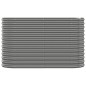 vidaXL Letto Giardino Acciaio Verniciato a Polvere 114x40x68 cm Grigio vidaXL Letto Giardino Acciaio Verniciato a Polvere 114x40x68 cm Grigio
