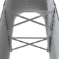 vidaXL Letto Giardino Acciaio Verniciato a Polvere 114x40x68 cm Grigio vidaXL Letto Giardino Acciaio Verniciato a Polvere 114x40x68 cm Grigio