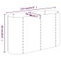 vidaXL Letto Giardino Acciaio Verniciato a Polvere 114x40x68 cm Grigio vidaXL Letto Giardino Acciaio Verniciato a Polvere 114x40x68 cm Grigio