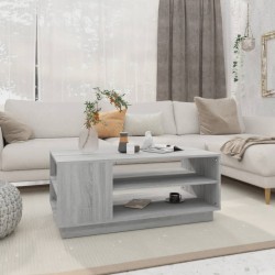 vidaXL Tavolino da Salotto Grigio Sonoma 102x55x43 cm in Truciolato