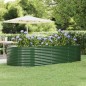vidaXL Letto Giardino Acciaio Verniciato Polvere 291x140x68 cm Verde vidaXL Letto Giardino Acciaio Verniciato Polvere 291x140x68 cm Verde