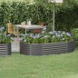 vidaXL Letto Giardino Acciaio Verniciato a Polvere 175x100x36cm Grigio vidaXL Letto Giardino Acciaio Verniciato a Polvere 175x100x36cm Grigio