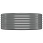 vidaXL Letto Giardino Acciaio Verniciato a Polvere 100x100x36cm Grigio vidaXL Letto Giardino Acciaio Verniciato a Polvere 100x100x36cm Grigio