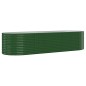 vidaXL Letto Giardino Acciaio Verniciato a Polvere 322x100x68 cm Verde