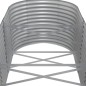 vidaXL Letto Giardino Acciaio Verniciato a Polvere 512x80x68 cm Grigio vidaXL Letto Giardino Acciaio Verniciato a Polvere 512x80x68 cm Grigio