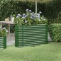 vidaXL Letto Giardino Acciaio Verniciato a Polvere 114x40x68 cm Verde vidaXL Letto Giardino Acciaio Verniciato a Polvere 114x40x68 cm Verde
