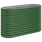 vidaXL Letto Giardino Acciaio Verniciato a Polvere 114x40x68 cm Verde vidaXL Letto Giardino Acciaio Verniciato a Polvere 114x40x68 cm Verde