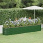 vidaXL Letto Giardino Acciaio Verniciato a Polvere 368x80x68 cm Verde vidaXL Letto Giardino Acciaio Verniciato a Polvere 368x80x68 cm Verde