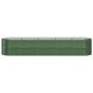 vidaXL Letto Giardino Acciaio Verniciato a Polvere 368x80x68 cm Verde vidaXL Letto Giardino Acciaio Verniciato a Polvere 368x80x68 cm Verde