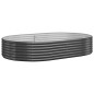 vidaXL Letto da Giardino in Acciaio a Polvere 214x140x36 cm Antracite vidaXL Letto da Giardino in Acciaio a Polvere 214x140x36 cm Antracite