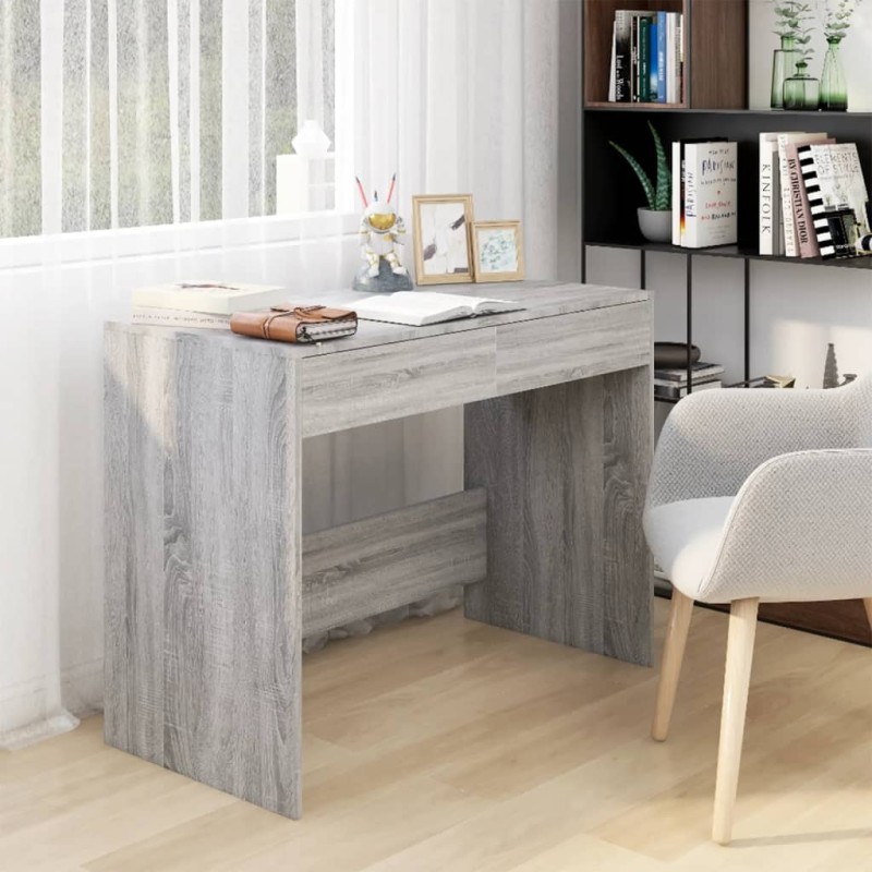 vidaXL Scrivania Grigio Sonoma 101x50x76,5 cm in Truciolato vidaXL Scrivania Grigio Sonoma 101x50x76,5 cm in Truciolato