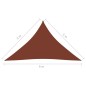 Parasole a Vela in Tessuto Oxford Triangolare 5x5x6m Terracotta