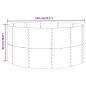 vidaXL Letto Giardino Acciaio Verniciato Polvere 140x140x68 cm Argento vidaXL Letto Giardino Acciaio Verniciato Polvere 140x140x68 cm Argento