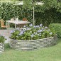 vidaXL Letto Giardino Acciaio Verniciato Polvere 214x140x36cm Argento vidaXL Letto Giardino Acciaio Verniciato Polvere 214x140x36cm Argento