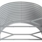 vidaXL Letto da Giardino in Acciaio a Polvere 396x100x68 cm Antracite vidaXL Letto da Giardino in Acciaio a Polvere 396x100x68 cm Antracite