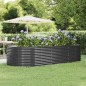 vidaXL Letto Giardino Acciaio Vernice a Polvere 291x140x68cm Antracite