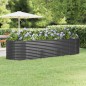 vidaXL Letto da Giardino in Acciaio a Polvere 322x100x68 cm Antracite vidaXL Letto da Giardino in Acciaio a Polvere 322x100x68 cm Antracite
