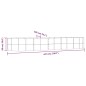 vidaXL Letto Giardino Acciaio Vernice a Polvere 447x140x68cm Antracite vidaXL Letto Giardino Acciaio Vernice a Polvere 447x140x68cm Antracite