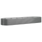 vidaXL Letto Giardino Acciaio Verniciato a Polvere 510x140x68cm Grigio vidaXL Letto Giardino Acciaio Verniciato a Polvere 510x140x68cm Grigio