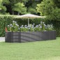 vidaXL Letto Giardino Acciaio Vernice a Polvere 367x140x68cm Antracite vidaXL Letto Giardino Acciaio Vernice a Polvere 367x140x68cm Antracite