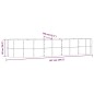 vidaXL Letto Giardino Acciaio Vernice a Polvere 367x140x68cm Antracite vidaXL Letto Giardino Acciaio Vernice a Polvere 367x140x68cm Antracite