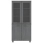 vidaXL Credenza HAMAR in Legno Massello di Pino Grigio Scuro vidaXL Credenza HAMAR in Legno Massello di Pino Grigio Scuro