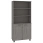 vidaXL Credenza HAMAR in Legno Massello di Pino Grigio Chiaro vidaXL Credenza HAMAR in Legno Massello di Pino Grigio Chiaro