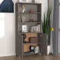 vidaXL Credenza HAMAR in Legno Massello di Pino Grigio Chiaro vidaXL Credenza HAMAR in Legno Massello di Pino Grigio Chiaro