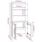 vidaXL Credenza HAMAR in Legno Massello di Pino Grigio Chiaro vidaXL Credenza HAMAR in Legno Massello di Pino Grigio Chiaro