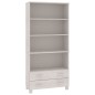 vidaXL Credenza HAMAR in Legno Massello di Pino Bianca vidaXL Credenza HAMAR in Legno Massello di Pino Bianca