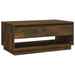 vidaXL Tavolino da Salotto Rovere Fumo 102,5x55x44 cm in Truciolato