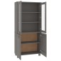 vidaXL Credenza HAMAR in Legno Massello di Pino Grigio Chiaro vidaXL Credenza HAMAR in Legno Massello di Pino Grigio Chiaro