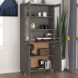 vidaXL Credenza HAMAR in Legno Massello di Pino Grigio Chiaro vidaXL Credenza HAMAR in Legno Massello di Pino Grigio Chiaro