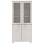 vidaXL Credenza HAMAR in Legno Massello di Pino Bianca