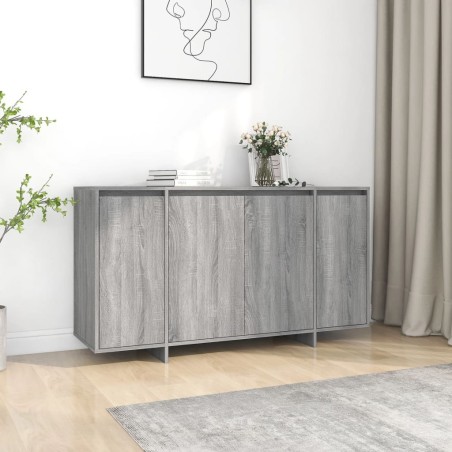 vidaXL Credenza Grigio Sonoma 135x41x75 cm in Truciolato
