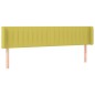 Testiera ad Orecchio Verde 163x16x78/88 cm in Tessuto Testiera ad Orecchio Verde 163x16x78/88 cm in Tessuto