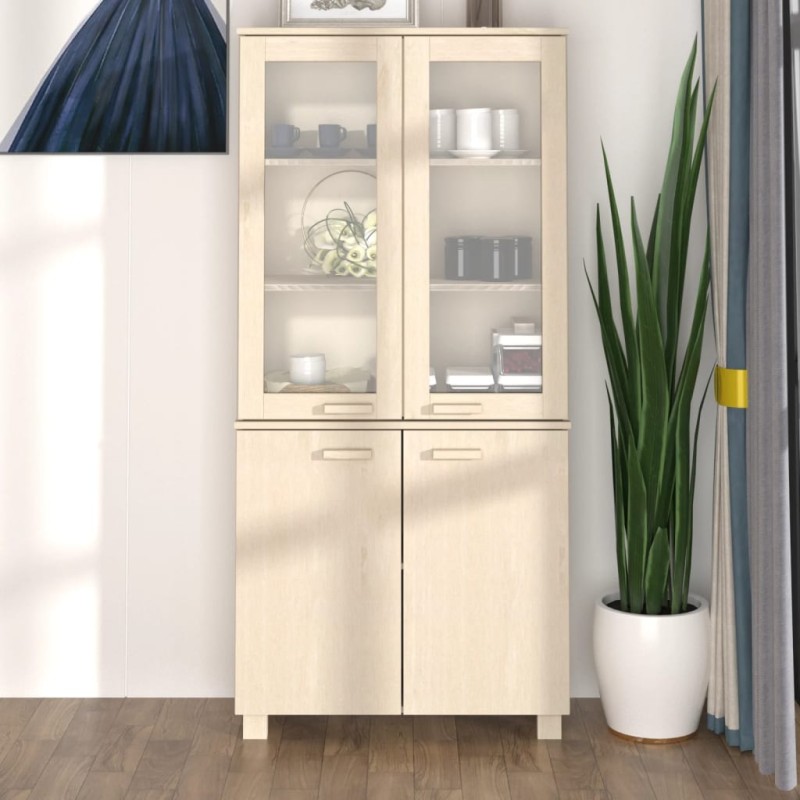 vidaXL Credenza HAMAR in Legno Massello di Pino Marrone vidaXL Credenza HAMAR in Legno Massello di Pino Marrone