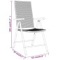 vidaXL Set da Pranzo da Giardino 7 pz Nero vidaXL Set da Pranzo da Giardino 7 pz Nero