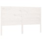 Testiera per Letto Bianca 206x4x100 cm Legno Massello di Pino Testiera per Letto Bianca 206x4x100 cm Legno Massello di Pino