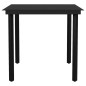 vidaXL Set Mobili da Pranzo per Giardino 5 pz Nero vidaXL Set Mobili da Pranzo per Giardino 5 pz Nero