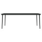 vidaXL Set Mobili da Pranzo da Giardino 7 pz Nero vidaXL Set Mobili da Pranzo da Giardino 7 pz Nero