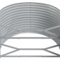 vidaXL Letto Giardino Acciaio Verniciato Polvere 507x100x68 cm Marrone vidaXL Letto Giardino Acciaio Verniciato Polvere 507x100x68 cm Marrone
