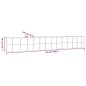 vidaXL Letto Giardino Acciaio Verniciato Polvere 507x100x68 cm Marrone vidaXL Letto Giardino Acciaio Verniciato Polvere 507x100x68 cm Marrone