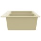 vidaXL Lavello da Cucina in Granito Vasca Doppia Beige vidaXL Lavello da Cucina in Granito Vasca Doppia Beige