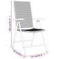 vidaXL Set da Pranzo da Giardino 7 pz Nero vidaXL Set da Pranzo da Giardino 7 pz Nero
