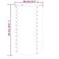 vidaXL Vaso da Giardino Acciaio Verniciato a Polvere 40x40x68cm Grigio vidaXL Vaso da Giardino Acciaio Verniciato a Polvere 40x40x68cm Grigio