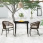 vidaXL Set Mobili da Pranzo per Giardino 3 pz Marrone vidaXL Set Mobili da Pranzo per Giardino 3 pz Marrone